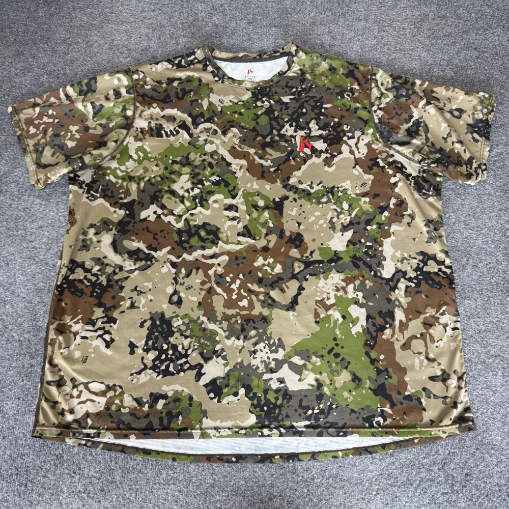 Killik Men 3XL Veil Camo Short Sleeve Performance Hunting Shirt Outdoor Tactical